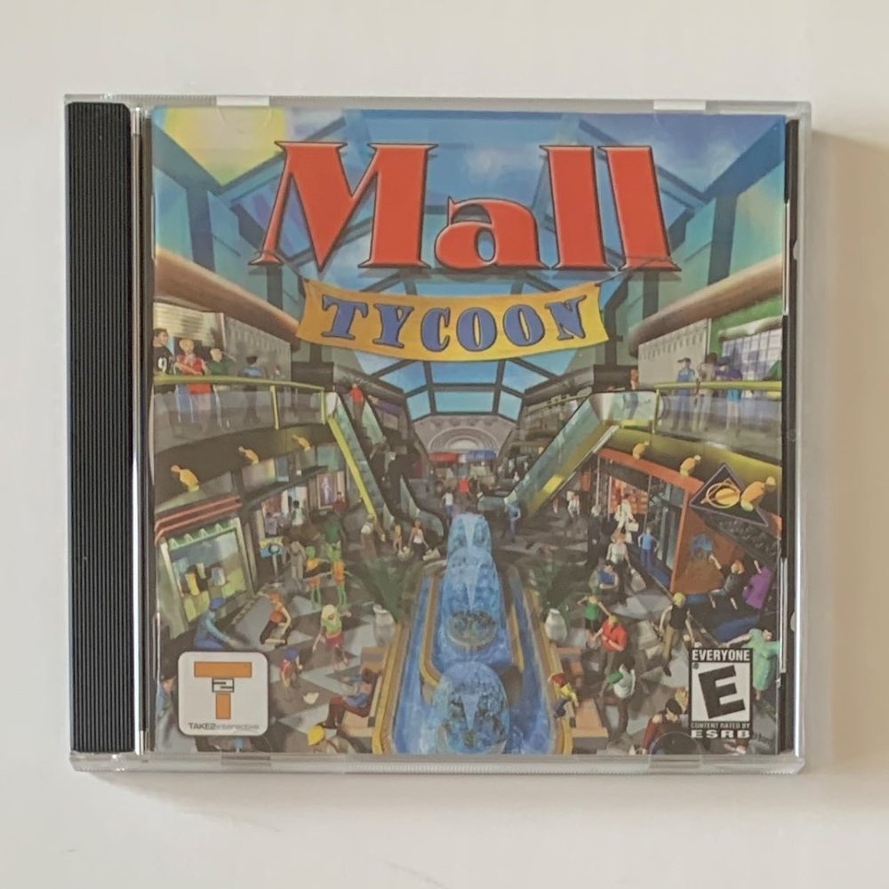 Mall Tycoon (2002, PC Game, CD-ROM) - Jewel Case & Manual